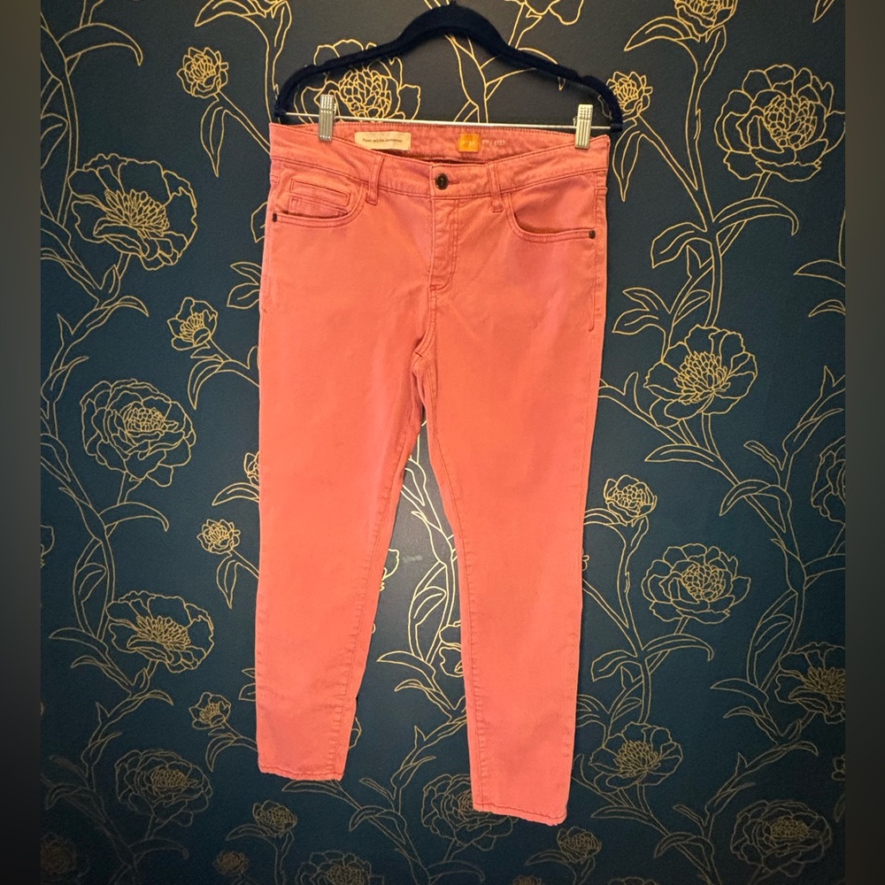 PILCRO and the Letterpress PINK stretch JEANS  skinny size 30